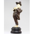 ansamblu de statuete " Klezmer Band". sculptura in fildes si lemn. cca 1900